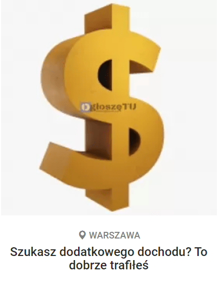 Praca dodatkowy dochód